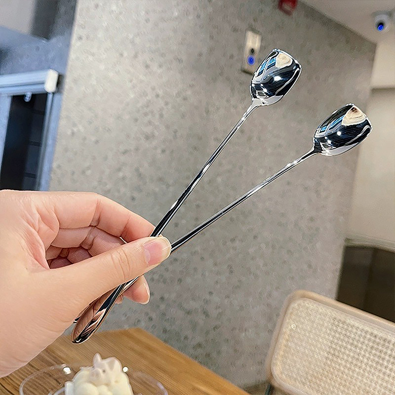 Ice Pick Pick - ملعقة تقليب بمقبض طويل من الفولاذ