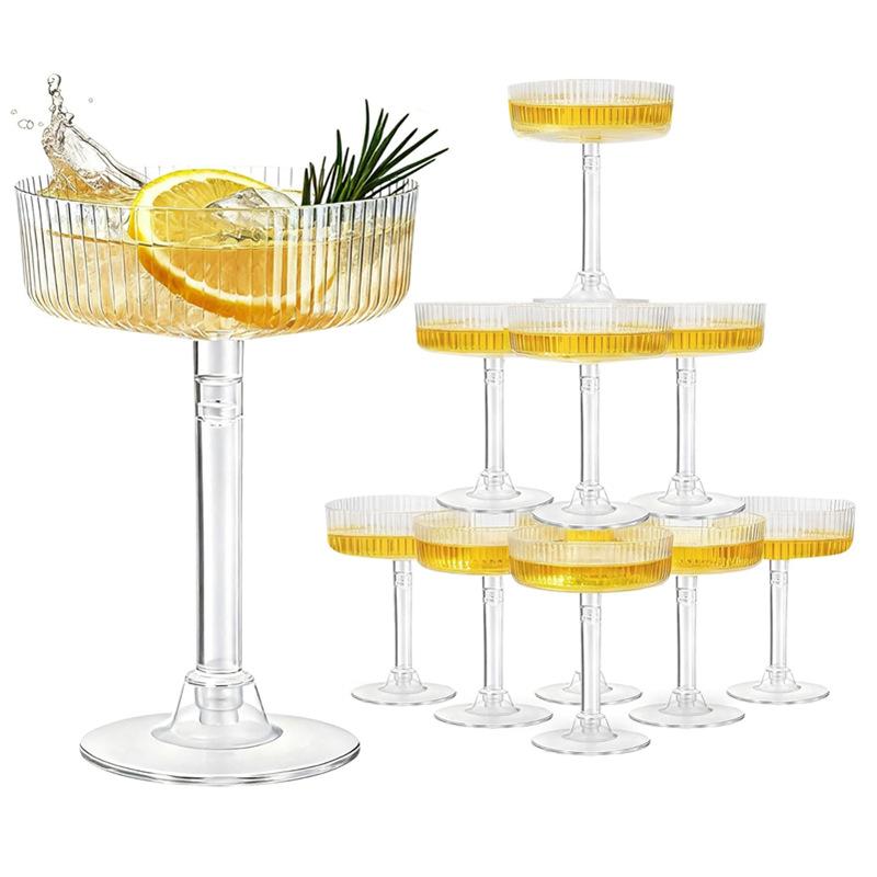 Home Bar Supplies - أكواب بلاستيكية شفافة للحلوى والمشروبات 10