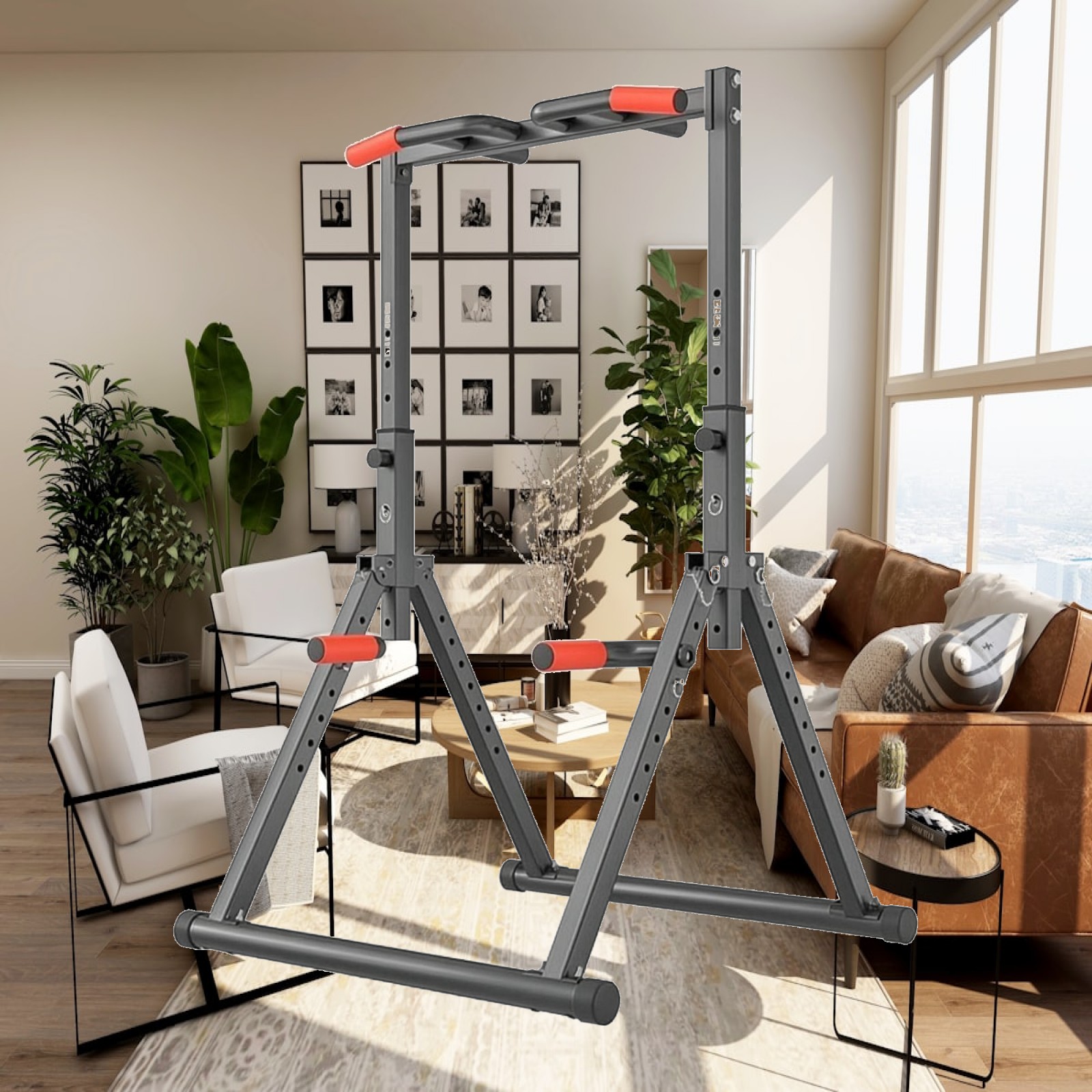 Home Bar And Gym - قضيب سحب قابل للتعديل للأطفال بمقبض