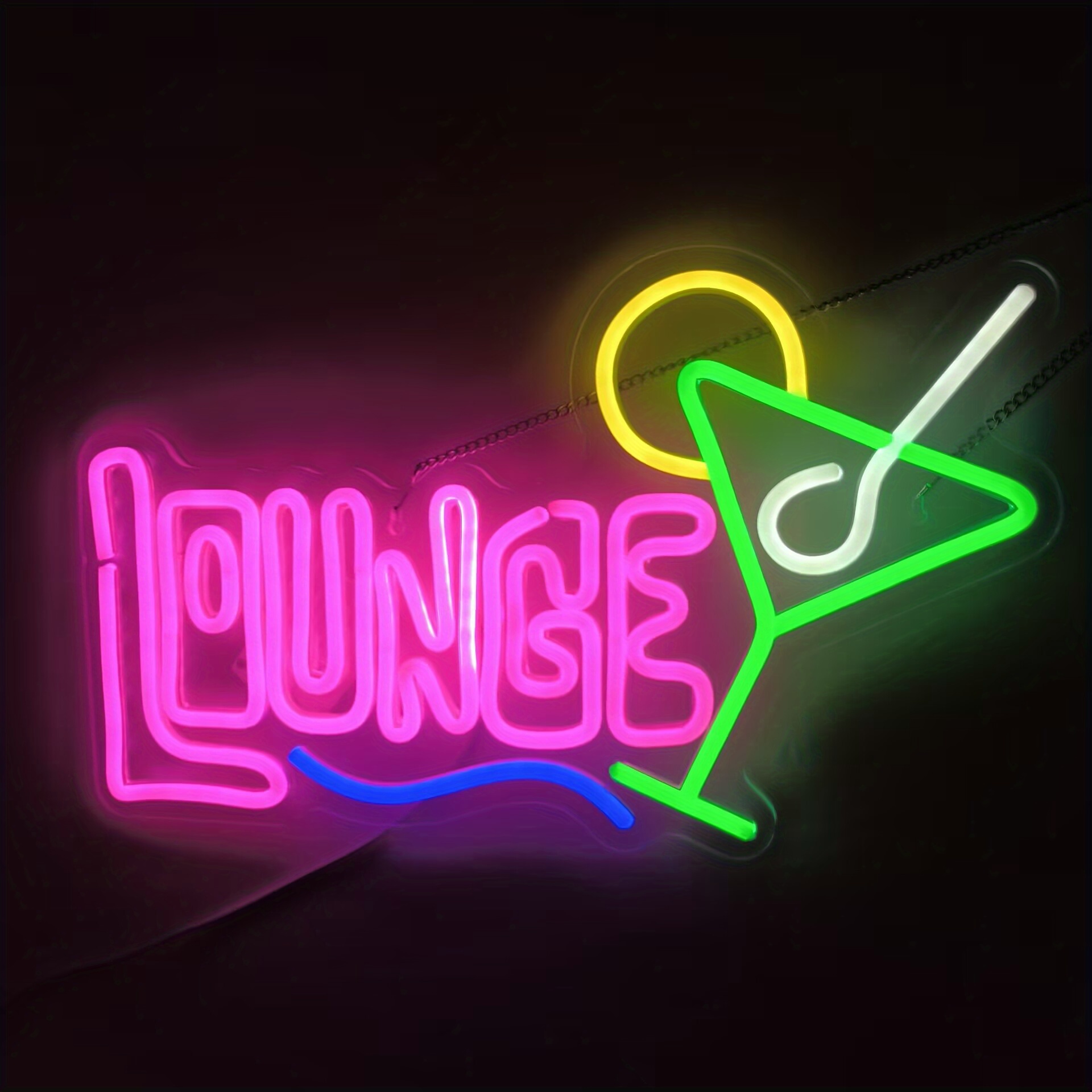 لافتة نيون LED للصالة، فن جدار - مراجعة Home Bar Lounge وسعره