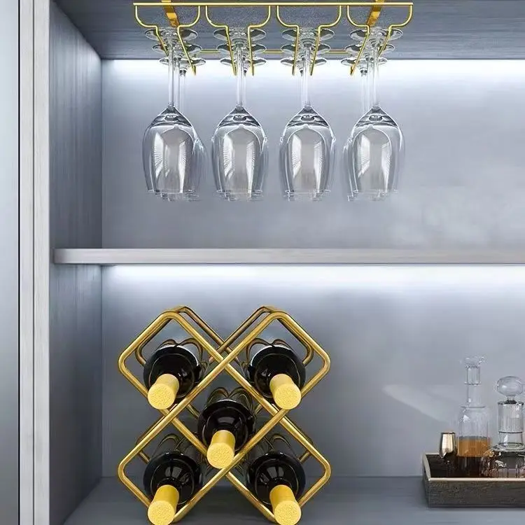 رف نبيذ معدني بخمس خانات لتخزي - مراجعة Home Bar And Cabinet وسعره