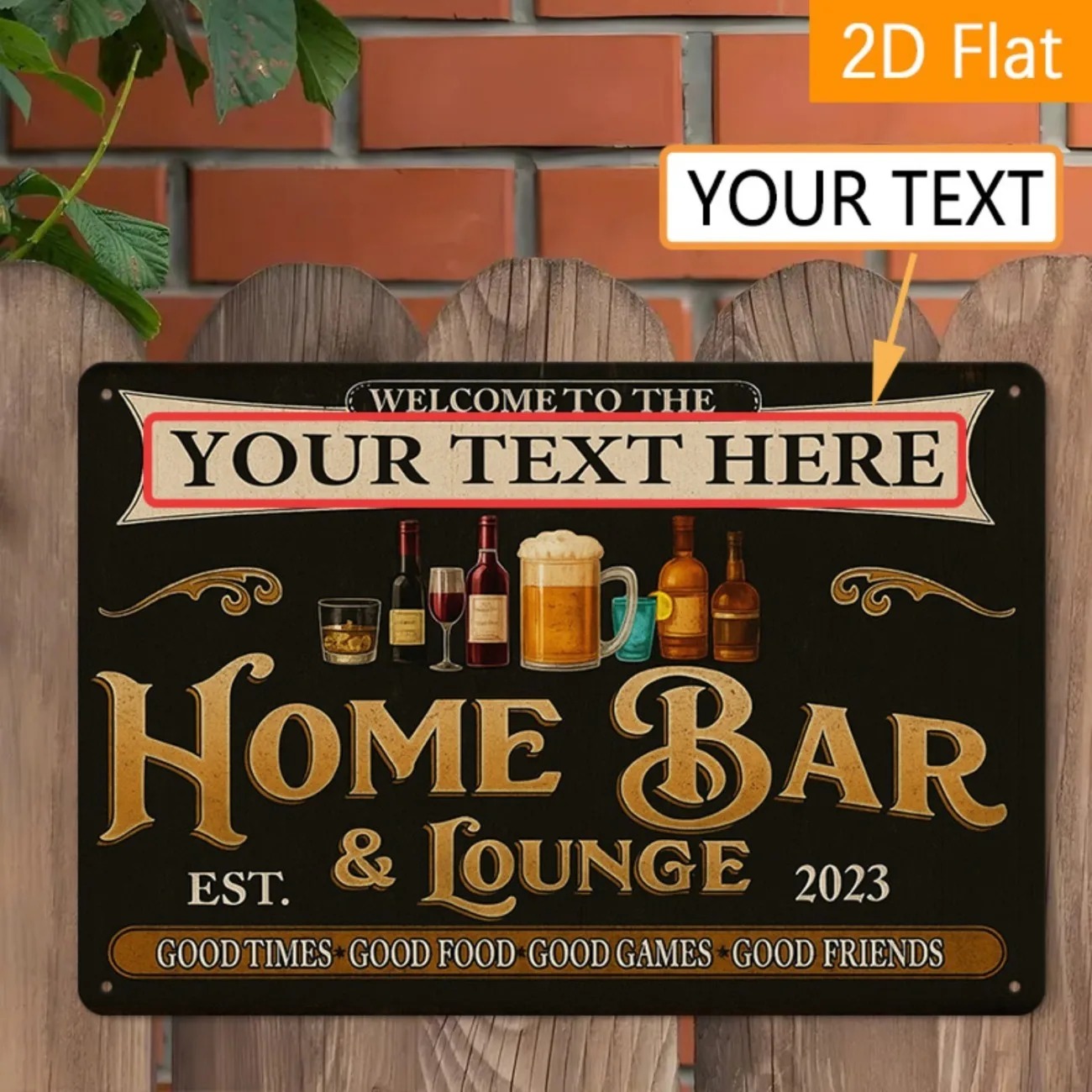 لافتة معدنية مخصصة للبار المنز - مراجعة Home Bar Signs وسعره