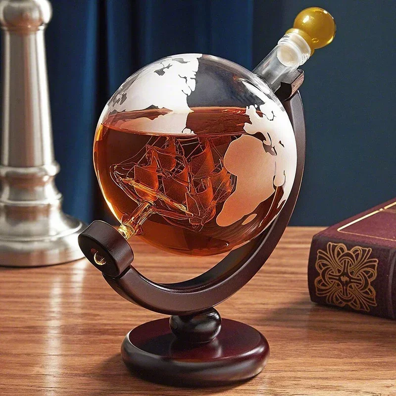 مجموعة إبريق ويسكي إبداعية على - مراجعة Decanter Globe Set وسعره