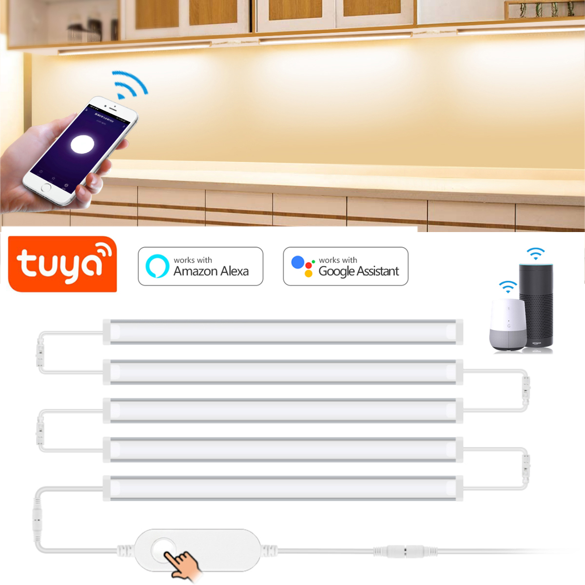 مصباح Tuya الذكي تحت الخزانة ، - مراجعة Home Bar And Cabinet وسعره