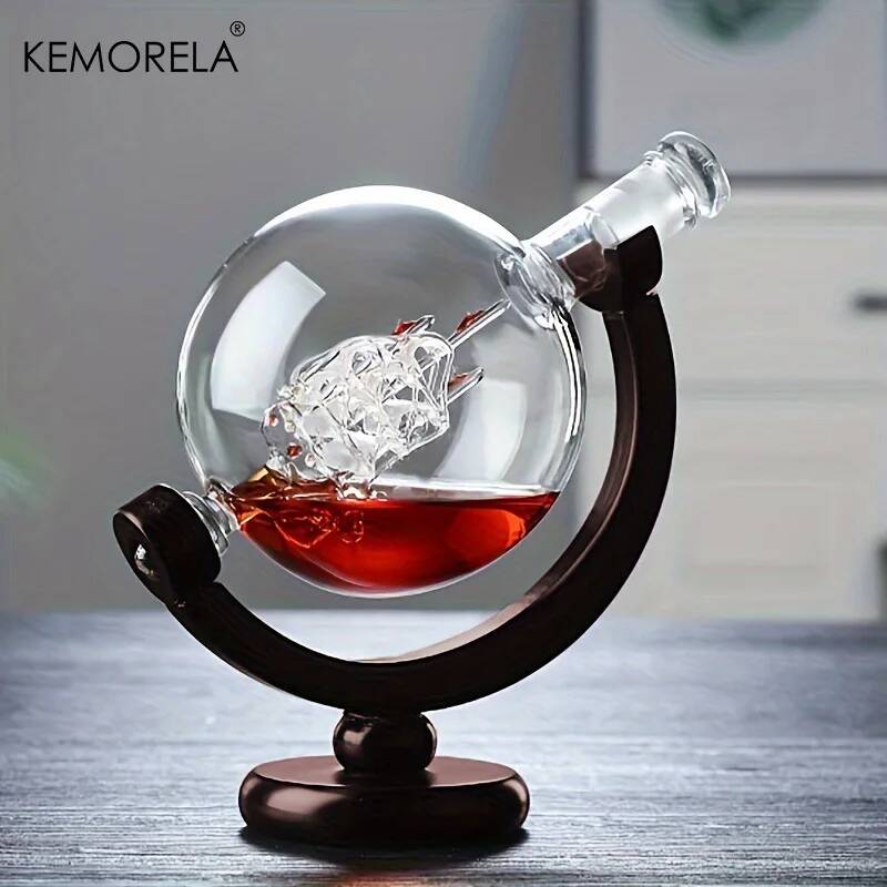 طقم ديكانتر ويسكي 900 مل من ال - مراجعة Decanter Globe Set وسعره