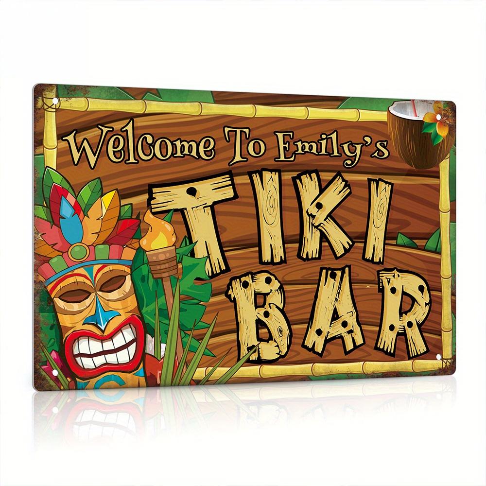 لافتة تيكي بار مخصصة للديكور،  - مراجعة Home Bar Signs وسعره