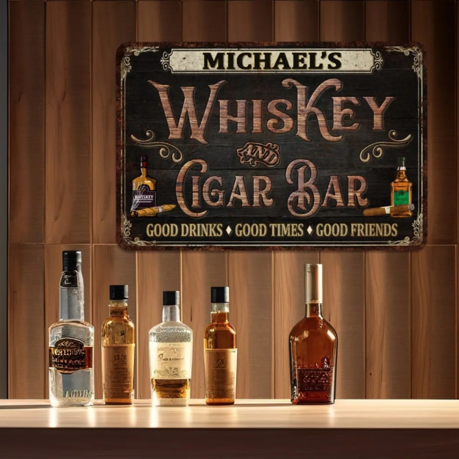 لافتة بار مخصصة وشخصية بتصميم  - مراجعة Home Bar Signs وسعره