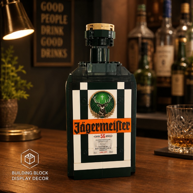 نموذج مكعبات بناء زجاجة مشروب  - مراجعة Home Bar Set وسعره